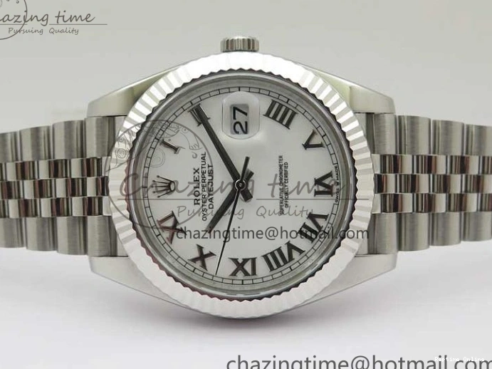 0506 New DateJust 41 126334 ARF 1:1 Best Edition 904L Steel White Roman Dial on Jubilee Bracelet A Bold 2551